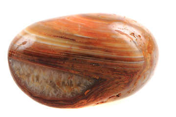 Image showing brown agate isolated