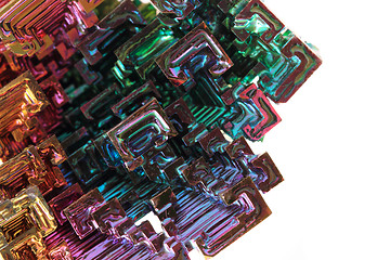 Image showing Bismuth - rainbow metal texture