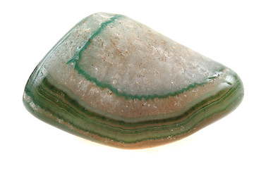 Image showing green agate isolated