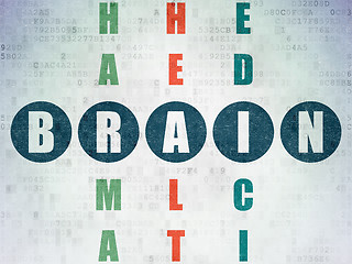 Image showing Healthcare concept: Brain in Crossword Puzzle