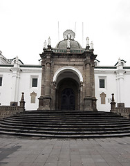 Image showing cathedral plaza grande quito ecuador