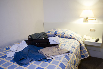Image showing sloppy hotel room