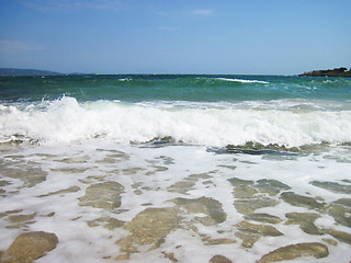 Image showing blue bulgarian sea