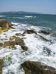 Image showing blue bulgarian sea