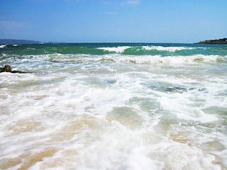 Image showing blue bulgarian sea