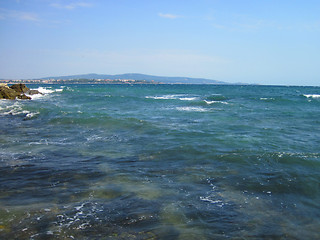 Image showing blue bulgarian sea