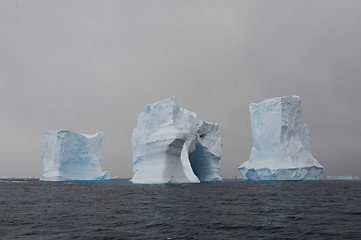 Image showing Icebergs in Antarctica