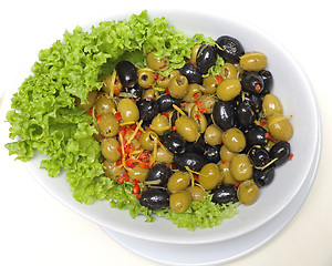 Image showing Olives Salad