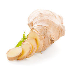 Image showing Ginger root on white