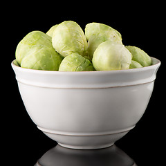 Image showing Fresh brussels sprouts