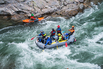 Image showing Grey raft team