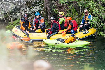 Image showing Athletes gathering