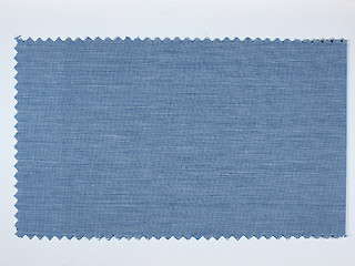 Image showing Blue fabric sample