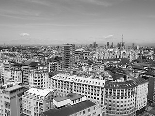 Image showing Aerial view of Milan, Italy