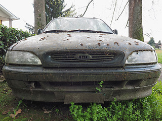 Image showing Abandoned car vehicle