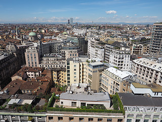 Image showing Aerial view of Milan, Italy