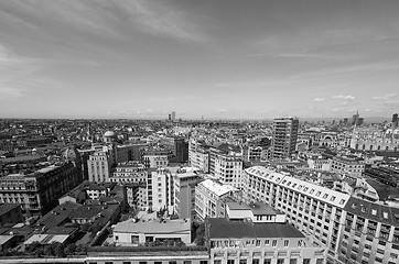 Image showing Aerial view of Milan, Italy