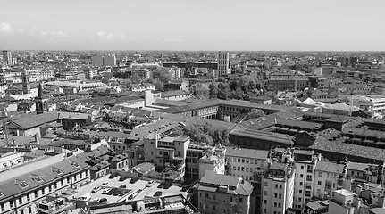 Image showing Aerial view of Milan, Italy