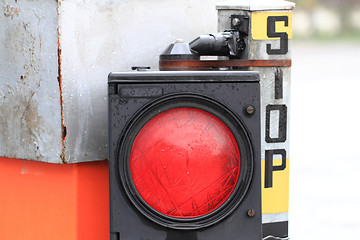 Image showing stop red light