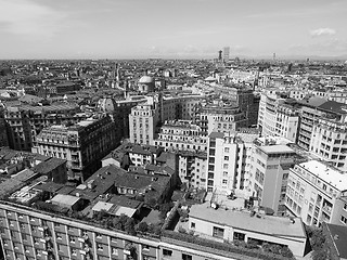 Image showing Aerial view of Milan, Italy