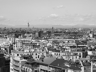 Image showing Aerial view of Milan, Italy