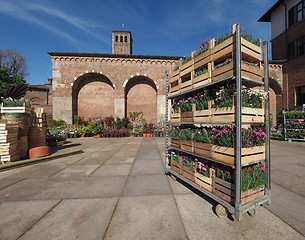 Image showing Sant Ambrogio church in Milan