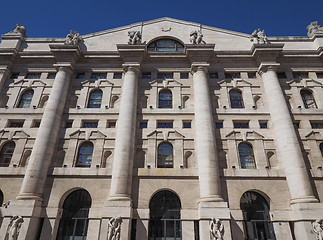 Image showing Milan stock exchange in Milan