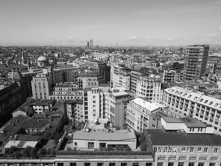 Image showing Aerial view of Milan, Italy