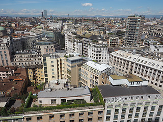 Image showing Aerial view of Milan, Italy