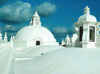 Image showing rooftop domes Cathedral  Leon Nicaragua Central America   