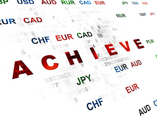 Image showing Business concept: Achieve on Digital background