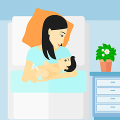 Image showing Woman in maternity ward.