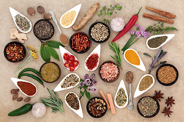 Image showing Healthy Herb and Spice Abstract