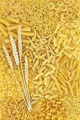 Image showing Dried Pasta Food Background