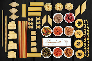 Image showing Italian Spaghetti Pasta Sampler