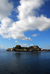 Image showing Corfu town from the sea