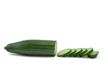Image showing sliced cucumber
