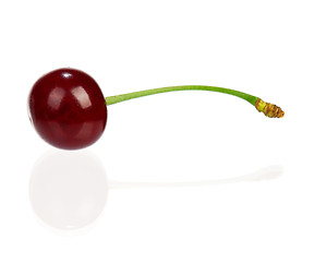 Image showing Sweet cherries isolated