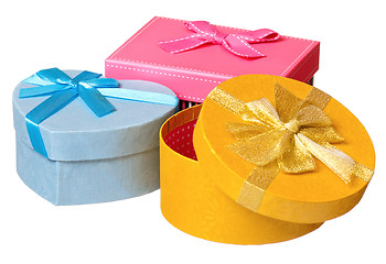 Image showing Gift boxes isolated