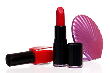 Image showing Set cosmetics isolated