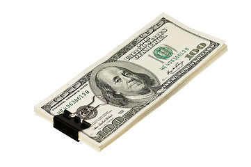 Image showing Dollar with clip