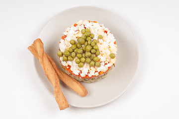 Image showing Potato Olivier or russian salad