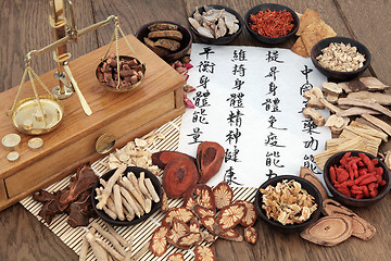 Image showing Chinese Apothecary Herbs