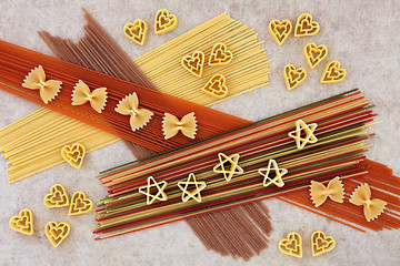 Image showing Abstract Pasta Spaghetti Background