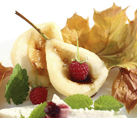 Image showing Caramelized pear