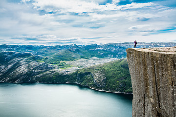 Image showing Preikestolen or Prekestolen