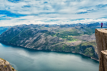 Image showing Preikestolen or Prekestolen