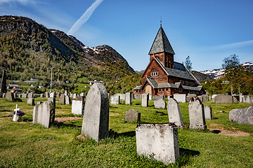 Image showing Roldal Stave Church, Norway