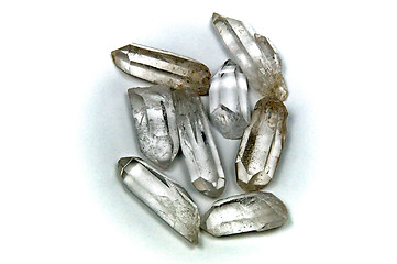 Image showing group of Clear Quartz Crystal points