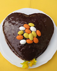 Image showing Chocolate cake for Easter